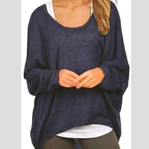Oversized Navy Blue Sweater